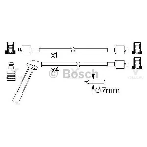 0986357161 bosch комплект в.в. проводов