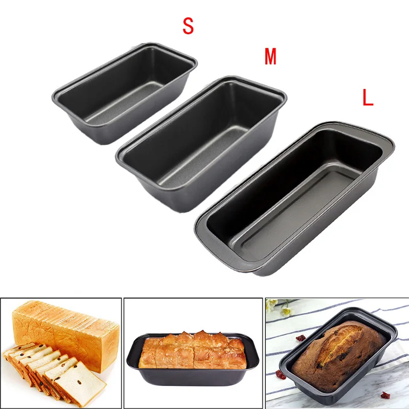 Rectangular Round Toast Bread Silicone Baking Mold Pan Cake Bakeware Kitchen 