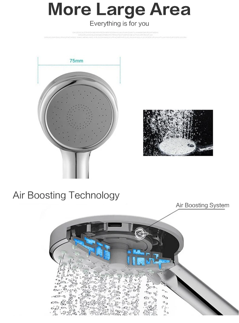 Micoe shower head bathroom accessories shower head delicate water M-HS103