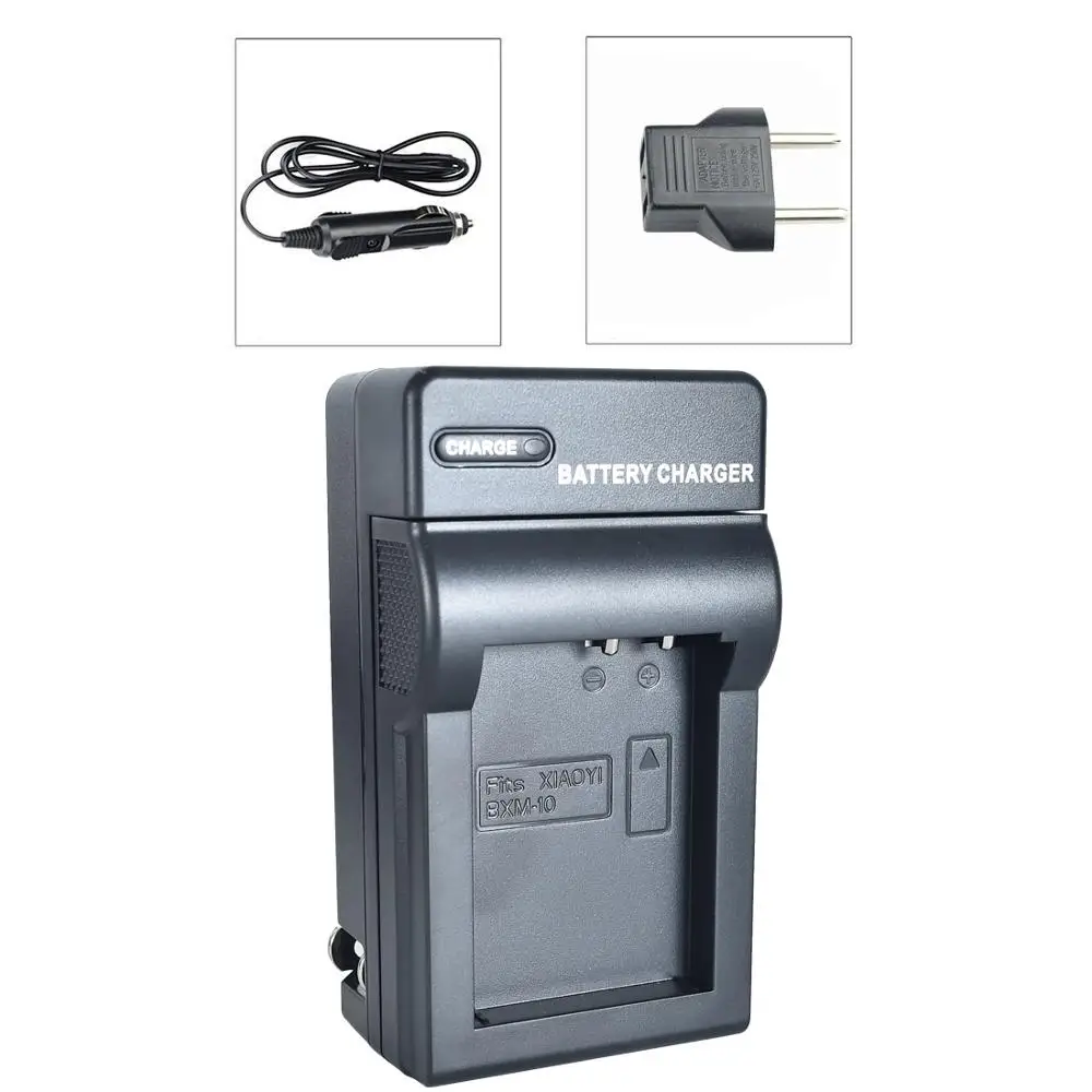 

DSTE US Plug Battery Charger with Car Adapter and EU Plug for XiaoYi BXM-10 Camera Battery