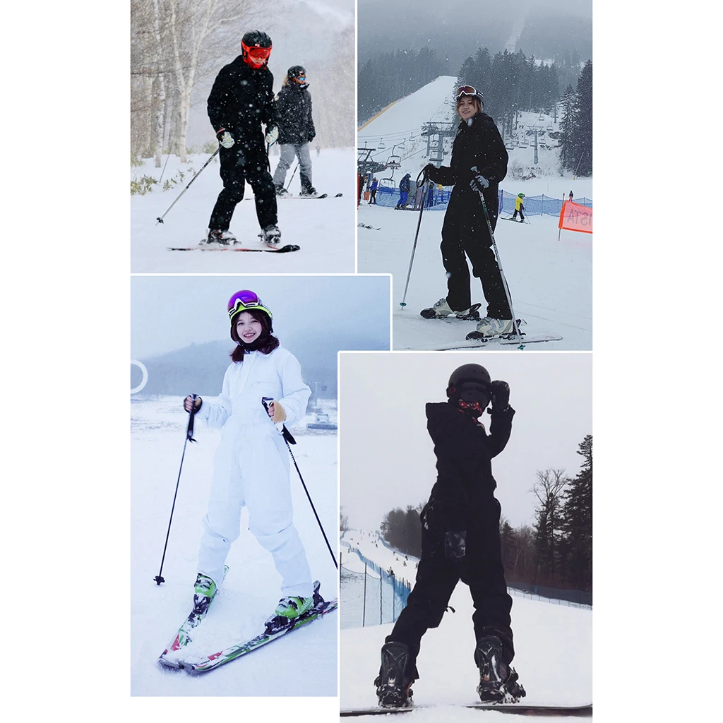Unisex Snowsuits Windproof Men Women Ski Suits Jumpsuits Winter Outdoor for Snow Sports XS-XXL