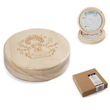 Детские китайские зодиакальные деревянные Лиственные коллекционные коробки для младенцев Lanugo молочные зубы ящик для хранения подарок на день рождения