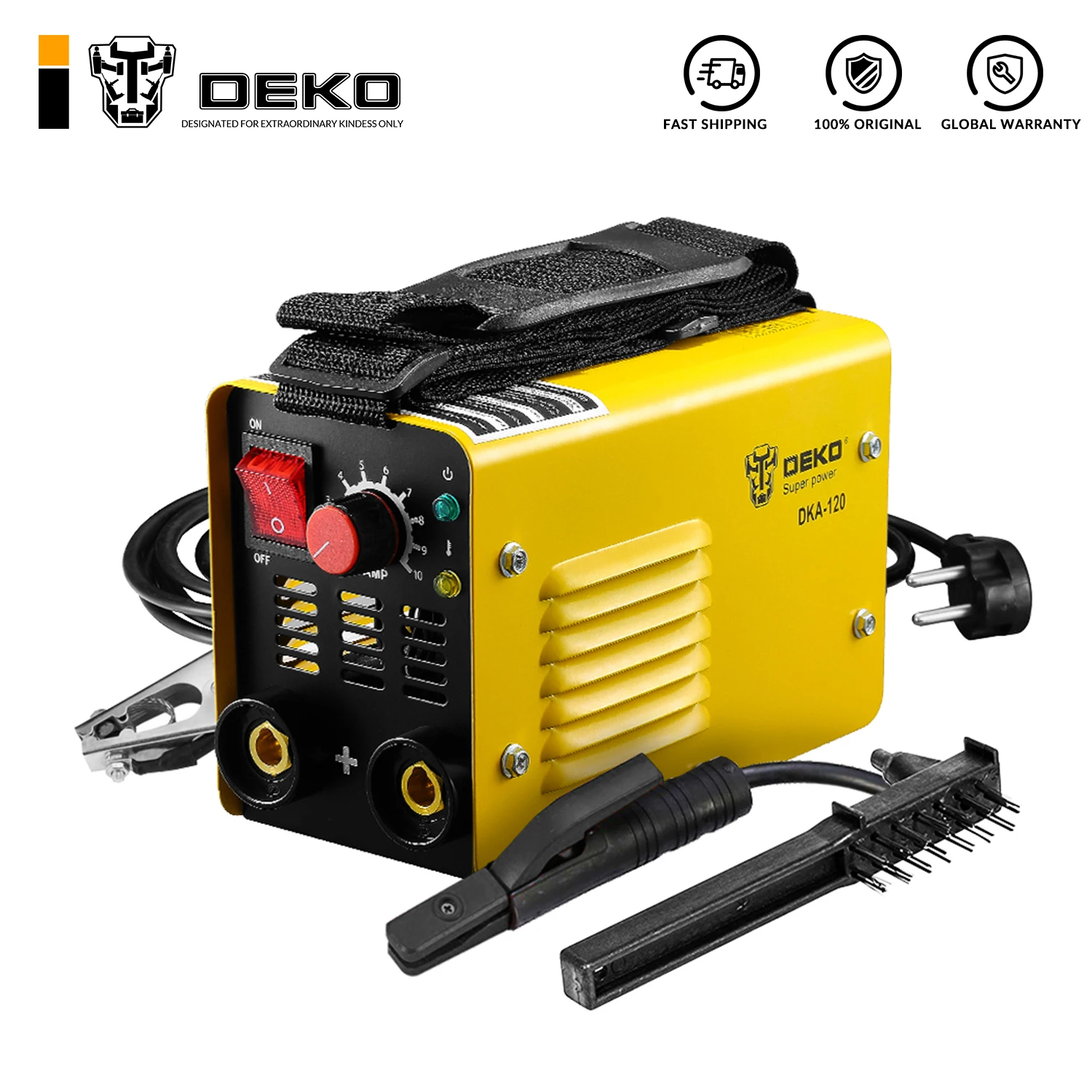 DEKO DKA 120 120A 4.1KVA IP21S инверторный дуговой Электрический сварочный аппарат MMA для