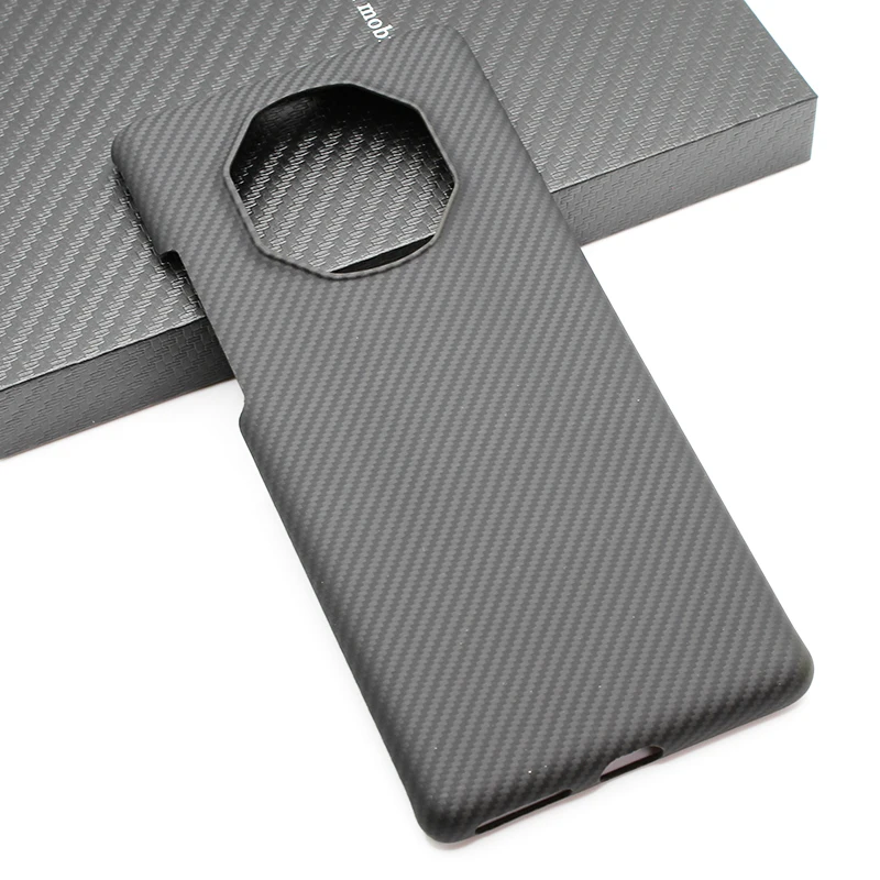 

Carbon fiber phone case For HUAWEI Mate40 RS Fine lines Fully enclosed protective shell 600D Aramid fiber material case