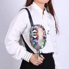 Модная серпантиновая сумка на пояс, женская сумка из искусственной кожи, через плечо, маленькие кисточки, нагрудная сумка для девушек, сумка для денег