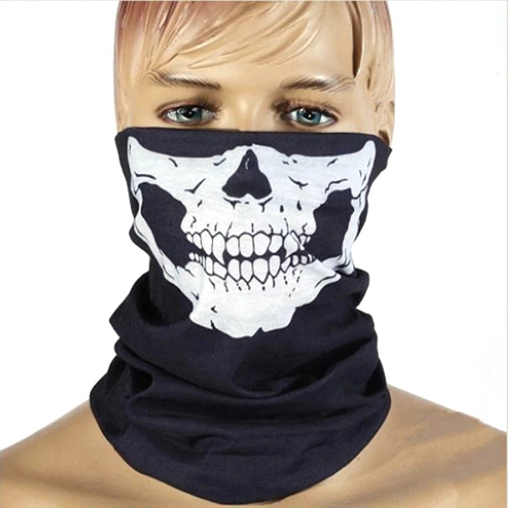 Unseamed Warmer Face Mask Multifunctional Motorcycle Riding Ski Mask Headband Skull Bandana Helmet Neck Face Mask Thermal Scarf