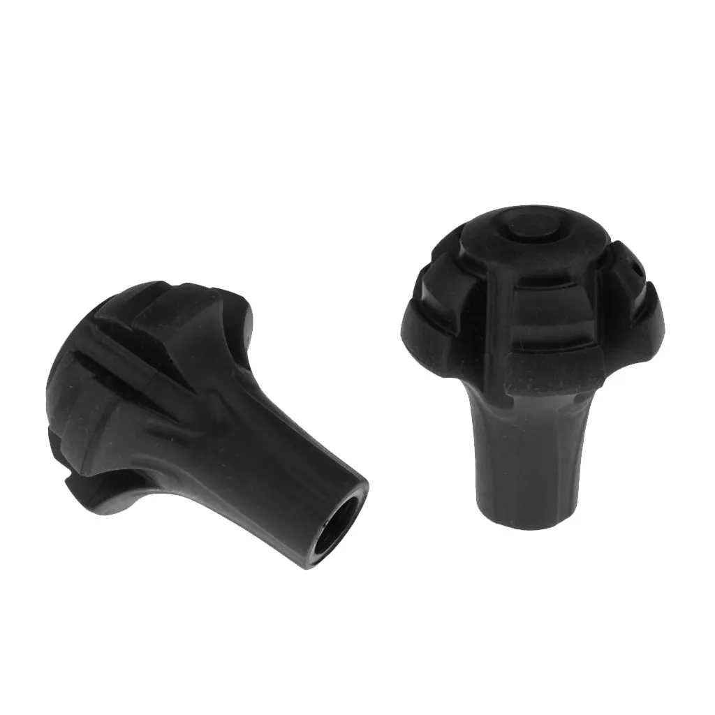 2 Stuks Buiten Trekkingstok Rubberen Puntkap Wandelstok Beschermer Accessoire Voor Trekkingspaal Wandelen Wandelstok Wandelstok Stok Stok Wandelstok