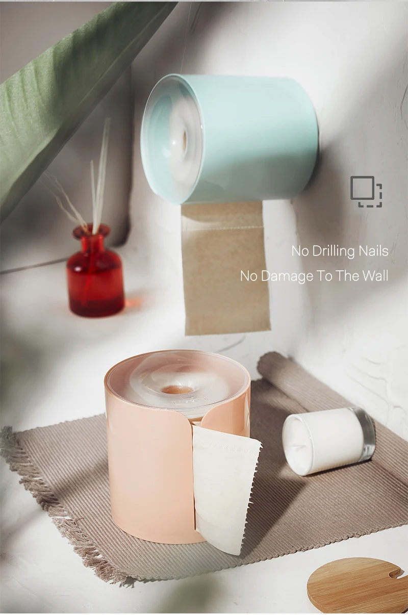 XZJJA Creative Nordic Style Toilet Paper Holder Wall Mounted Toilet Roll Holder Home Paper Towel Holder WC Accessories