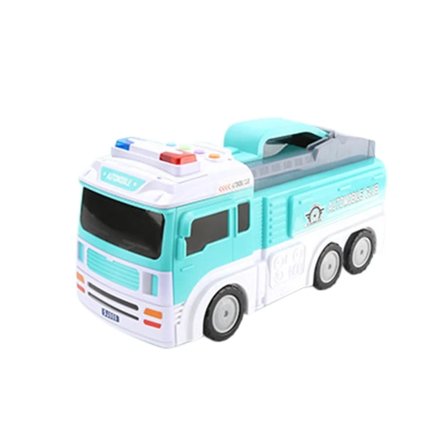 US $34.87 Early Education Music Track Toy Car Engineering Scene Track Storage Car Model Large Storage Car