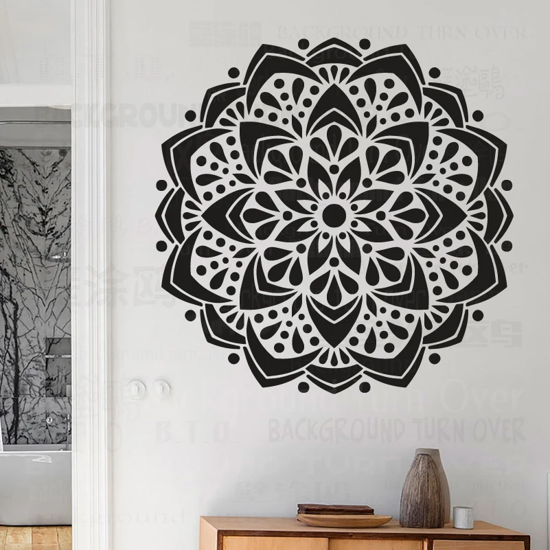 70cm - 110cm Stencil Mandala Extra Large per la pittura di grandi pareti  modello di pavimento a parete decori modelli Large fiore S052 - AliExpress