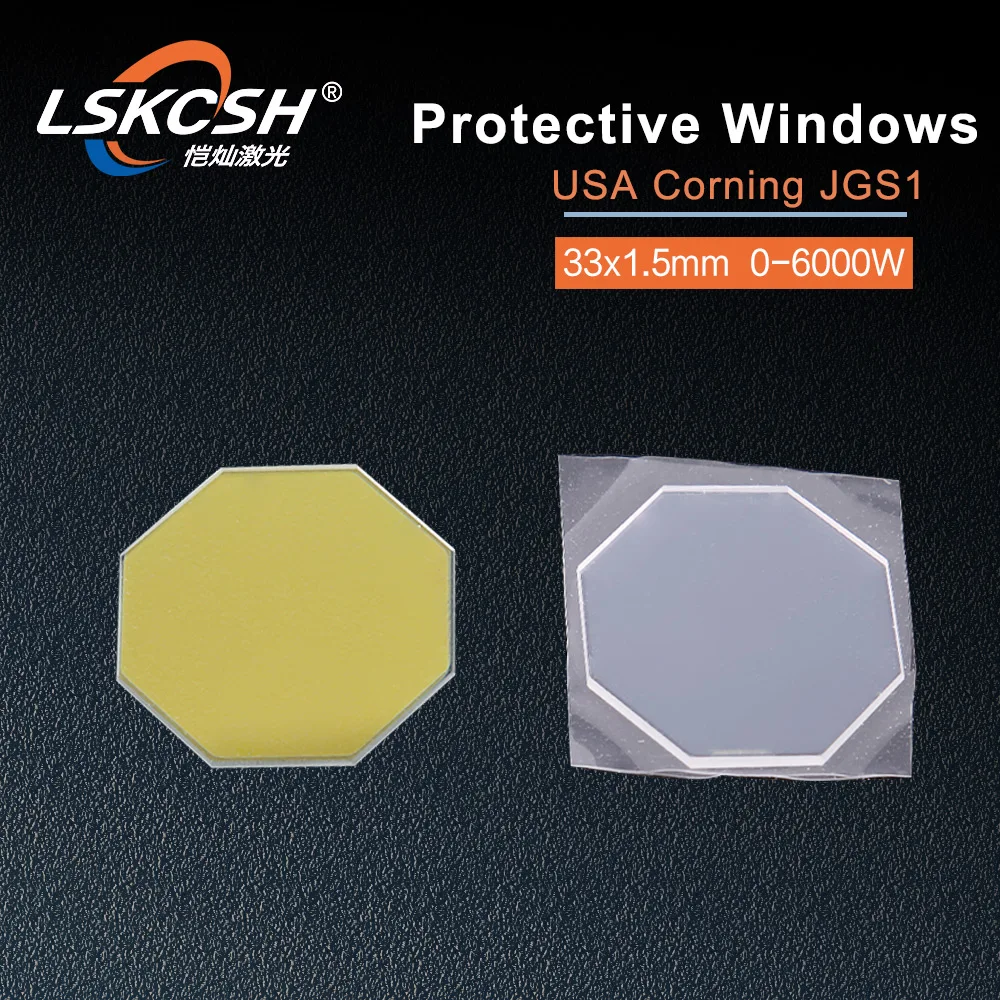 

LSKCSH fiber laser protection mirrors 33*1.5mm for Amada fiber laser cutting machines 0-6000W laser replacement parts wholesale