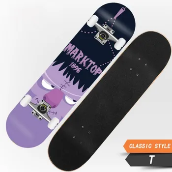 

Hot Fashion Skateboard Provides Complete Retro Double Tilt Skateboard For Children Boys And Young Beginners