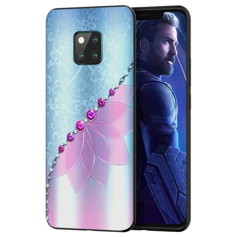 Силиконовый чехол Desxz для телефона Huawei Y5 Y6 Y7 Y9 Prime Mate 10 Nova 2i 2 3 3i 4 Pro Lite со стразами и