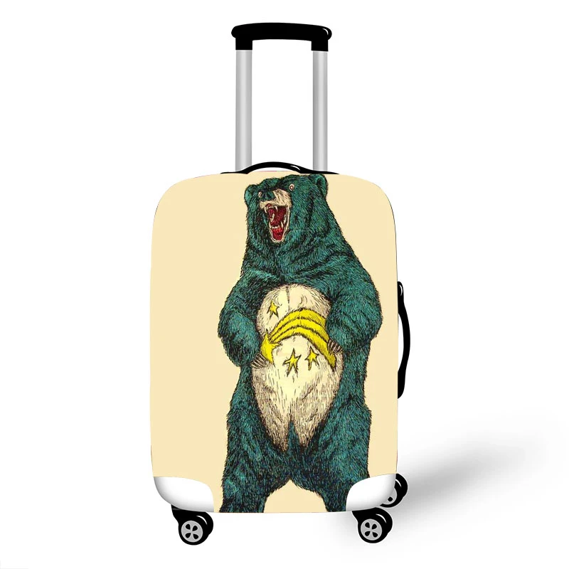 Luggage Protective Cover Case For Elastic 18-32 Inch Suitcase Protective Cover Cases Covers Travel Accessories kungfu Panda T123 - Color: M
