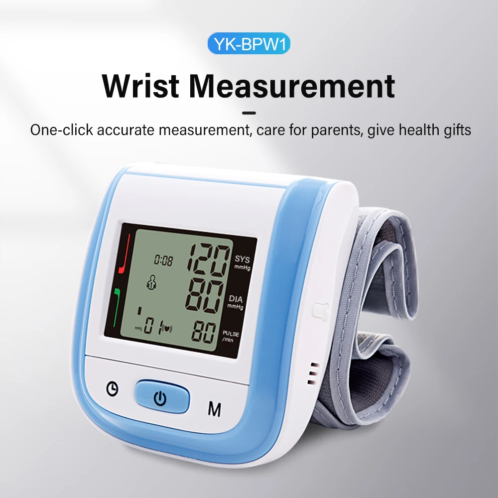 Digital Blood Pressure Monitor Wrist Cuff - Fully Automatic Wrist Pressure Monitor for Home