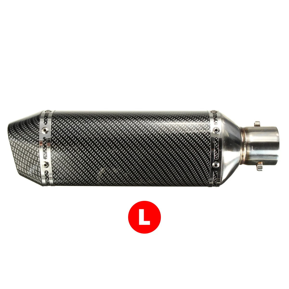L 28-51 мм 36-51 мм 38-51 мм Универсальный мото rcycle выхлопной Escape moto глушитель W/Глушитель для Sportster XL883/Honda/Yamaha/Kawasaki - Цвет: L