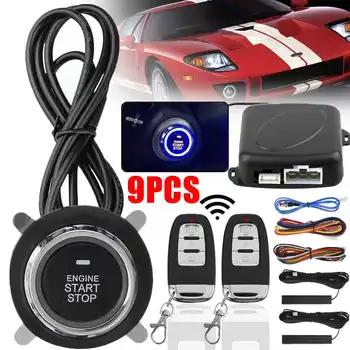 

Audew 12V Car SUV Keyless Entry Engine Start Keyless Alarm System Push Button Remote Starter Stop Auto Car Accessories