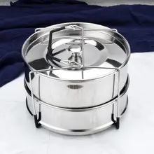 Insert-Pans Pot-Accessories Steamer Pressure-Cooker Stackable Instant Stainless-Steel