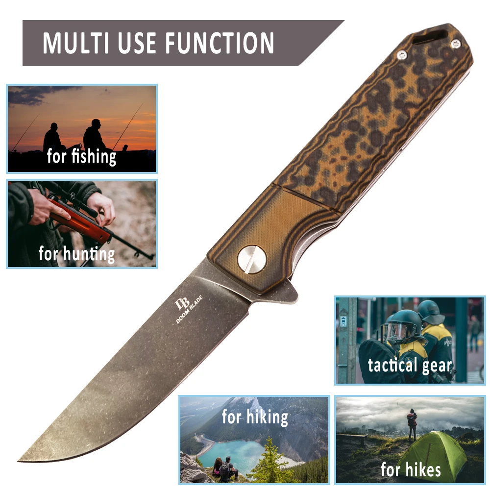 Складной нож из материала D2 высокотвердый острый карманный портативный