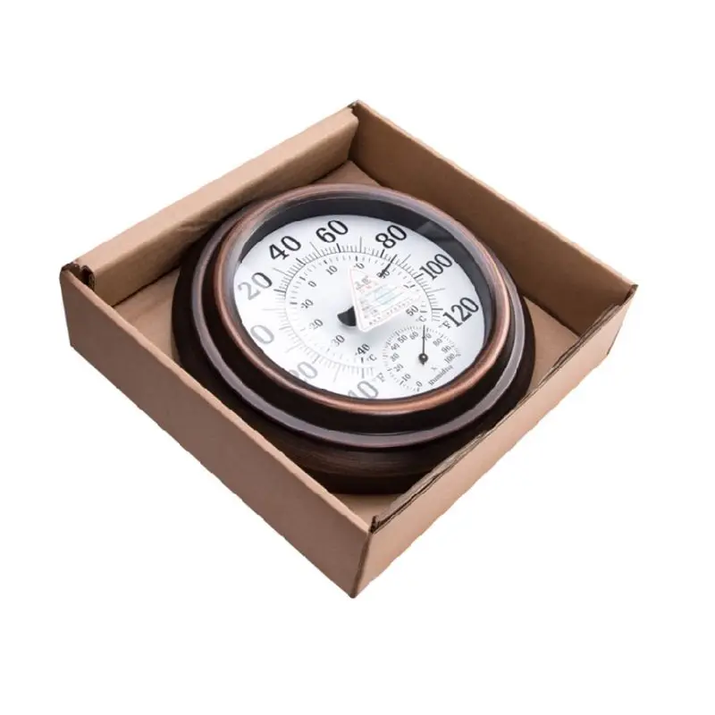 Vintage Thermometer Hygrometer Large Scale ℃ ℉ Display Humidity Monitor