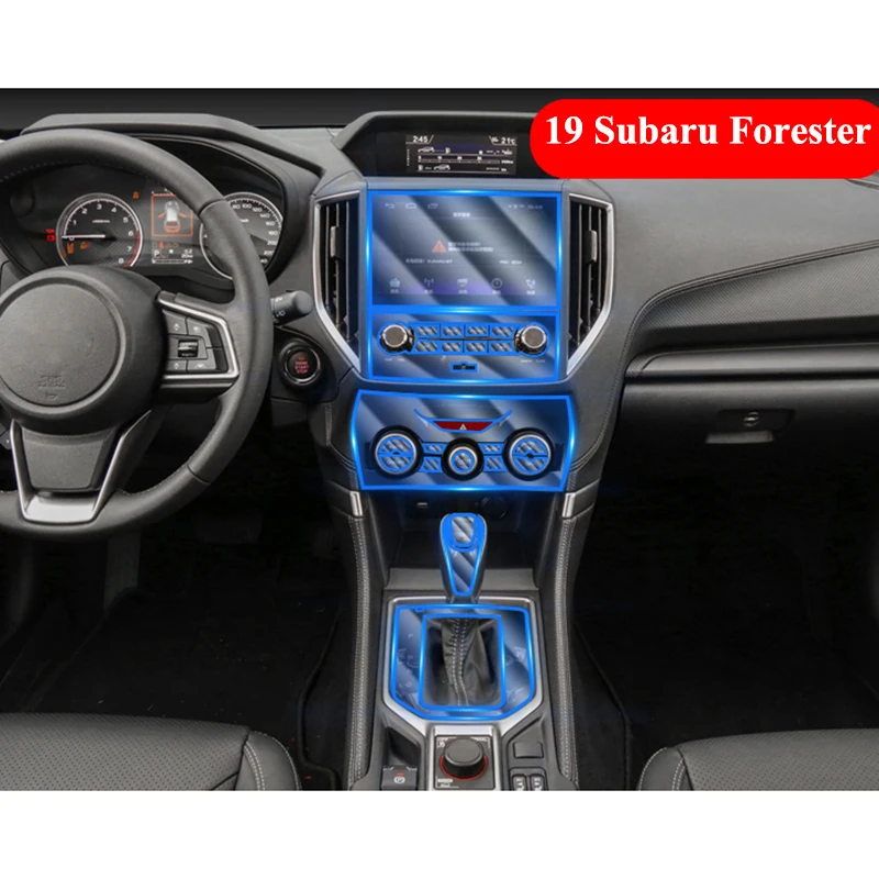 

For Subaru Forester 2019 2020 Car Dashboard Navigation Screen Protective TPU Film Universal Scratch Resistance Elastic Sticker