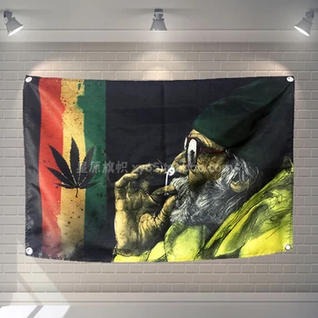 

Jamaica Reggae 56X36 inches large banner retro rock band logo poster cloth painting Bar Cafes home decor