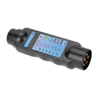 

12V 7-Pin Trailer Socket Truck Trailer Plug Socket Tester Car Wiring Circuit Light Test Tool Electrics Diagnostic Tools