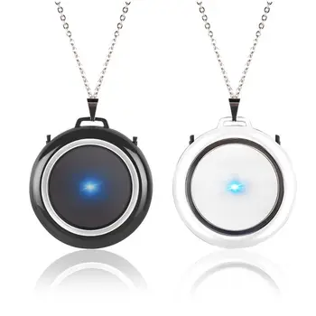 

Air Purifier Necklace Mini Portable Air Freshener Ionizer Negative Ion Generator PC+ Stainless Steel K1KE