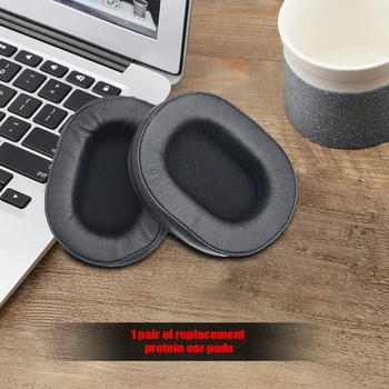 

Headphones Ear Pads Sufficient Enduring Toughness Protein Leather Cover Replacement Pack 2 for Audio-technica