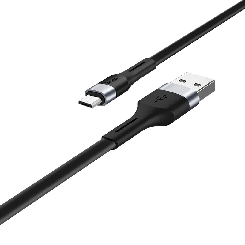 HOCO X34 31 шт./лот 1 м Прочный USB кабель для iPhone type C кабель Micro кабель для samsung USB C провод зарядного устройства - Цвет: Black for Micro
