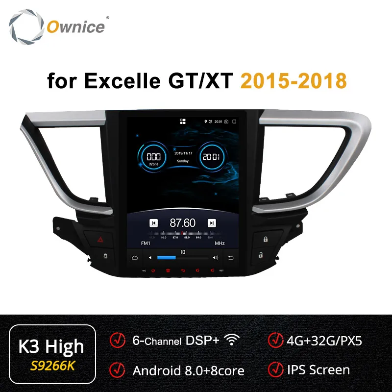 S9266 K3-High Ownice 9," ips экран 4G LTE PX6 Android 9,0 автомобильный dvd-плеер радио головное устройство для BUICK EXCELLE XT GT K3 K6 Восьмиядерный DSP gps Navi - Цвет: S9266 K3-High
