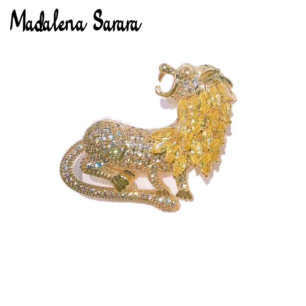 MADALENA SARARA AAAA Цирконий и кристалл инкрустированная жемчугом брошь с