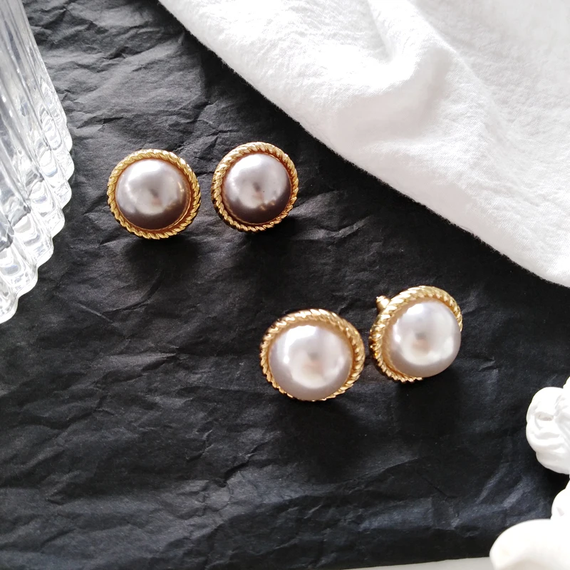 Темперамент Благородный ветер минималистский барочный жемчуг серьги Джокер