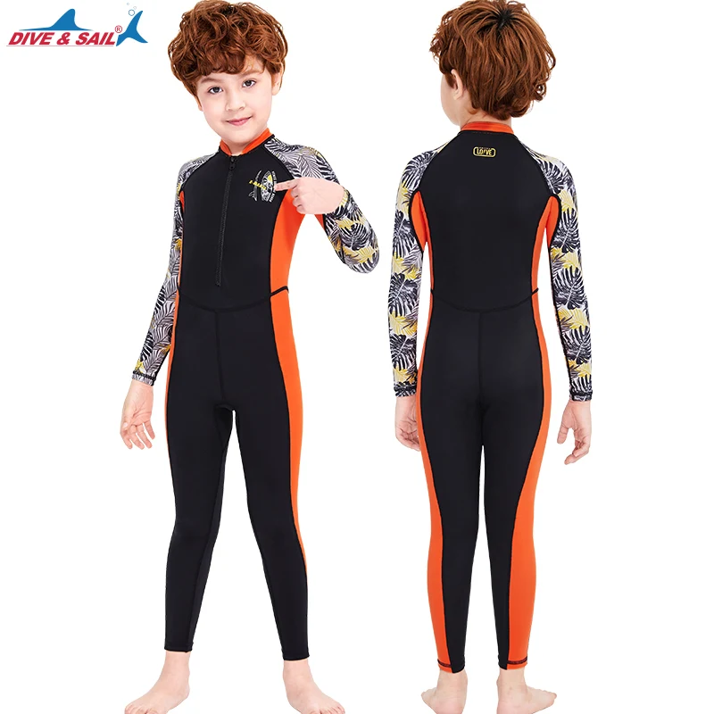 One-Piece Rash Guard for Kids, UV Sun Protection, Full Body Diving Bathing Suit, Swim Skins Swimsuit, UPF 50 + UV Sun Protection