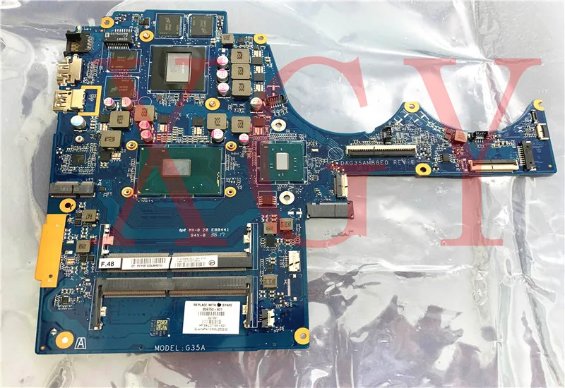 Новинка для ноутбука hp omen 15-AX 15-AY материнская плата 859750-601 859750-001 DAG35AMB8E0 i7-6700HQ cpu 965m/4g