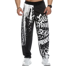 

Running Jogging Pants Men Polyester Bodybuilding Joggers Sweatpants Harem Long Trousers Fitness Sport Training Pants