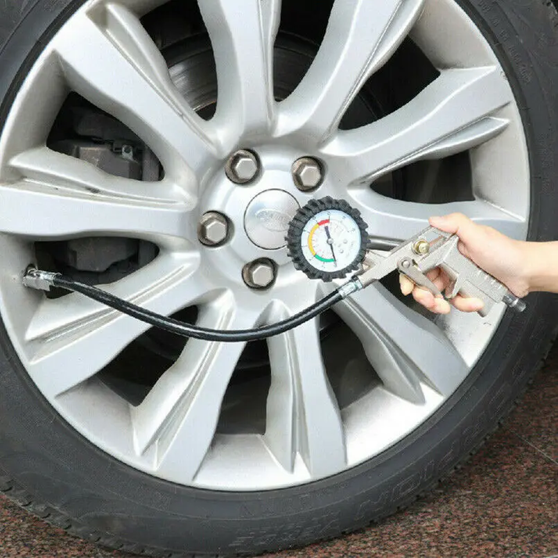 Циферблат насос для колес гибкий шланг 220 PSI Пистолет Стиль пневматический патрон пневматический