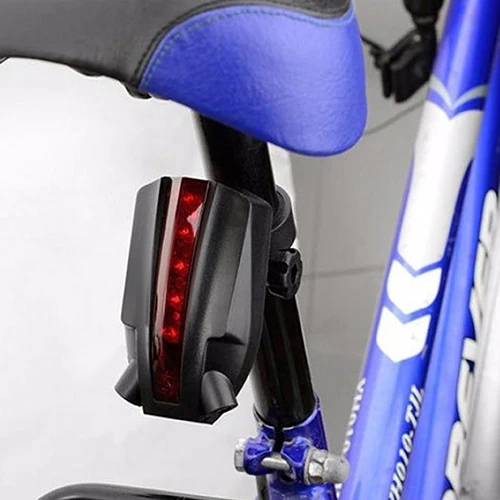 Luz LED trasera azul de bicicleta con 2 laser Mejor precio € 9,95