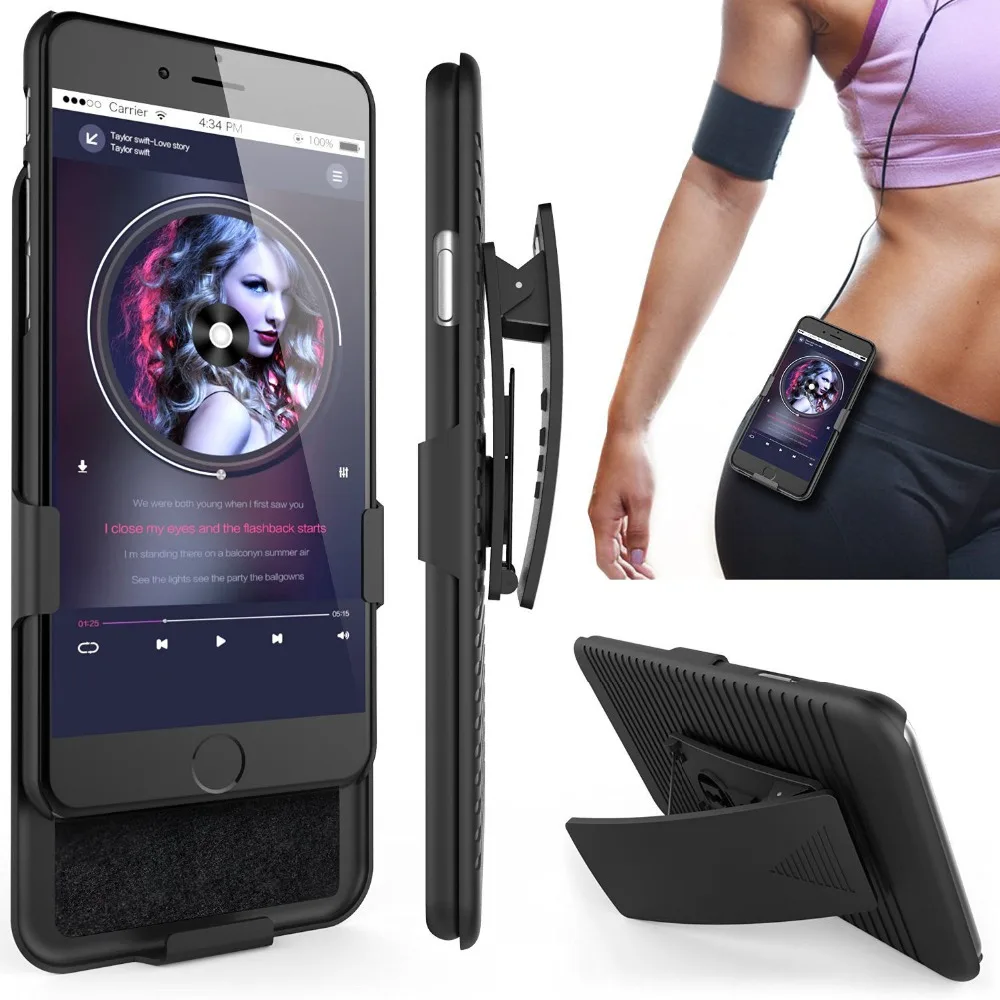 For iphone SE 2020 Black Hybrid Holister Defender