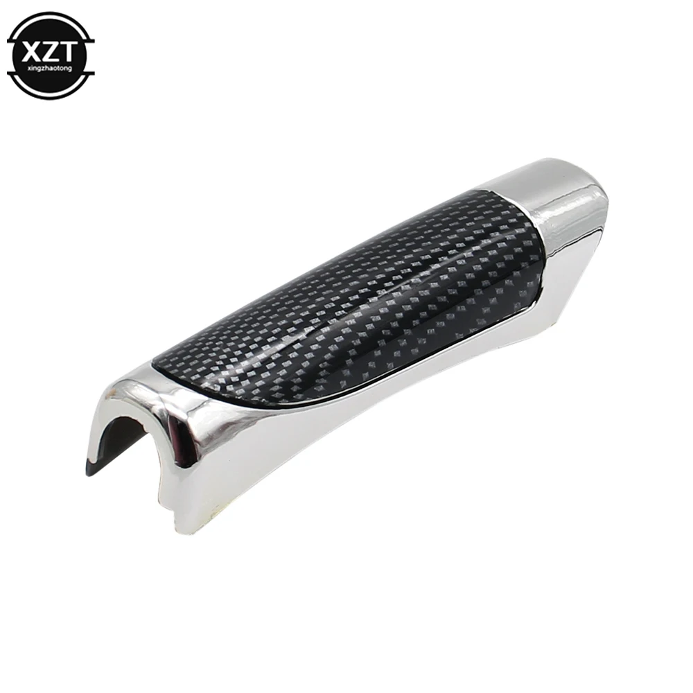 Car Hand Brake ABS Smooth Comfortable Carbon Fiber Style Protector Decor Cover Universal Accessory hand brake cover