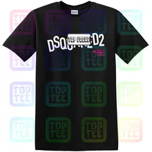 Новая мужская футболка Dsq2* основана в 1995* Лето черная футболка с принтом унисекс Размер: S-3XL