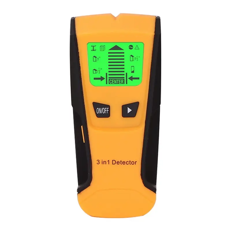 

3 In 1 Metal Detector Find Metal Wood Studs AC Voltage Live Wire Detect Wall Scanner Electric Box Finder Detector LCD display