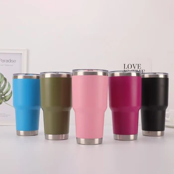 

20/30 oz Tumbler Stainless Steel Vacuum Insulated Termos with Lid Coffee Cup Tea Water Flask Mug Thermos Bottle
