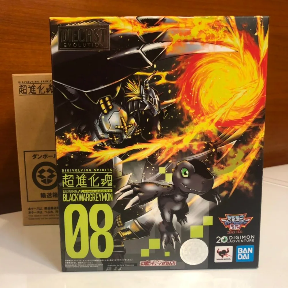 "DigimonAdventure" Оригинальная фигурка BANDAI spirdis Tamashii нация Digivolving spirts 08 эксклюзивная фигурка-Black Wargreymon