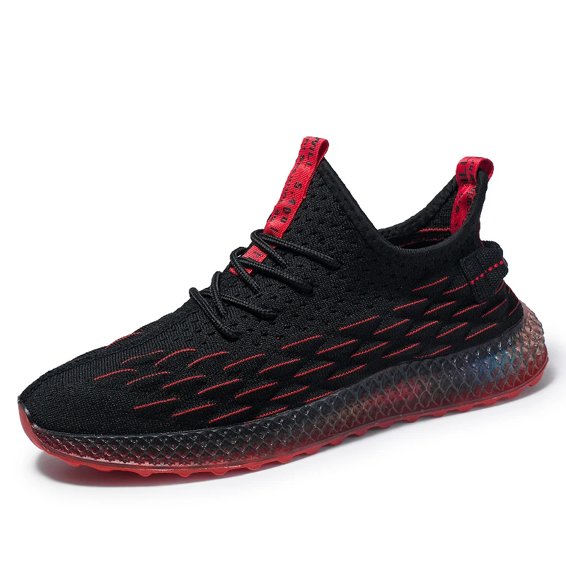 Модная мужская обувь; кроссовки Flyknit; дышащая Нескользящая Мужская обувь для бега; Повседневная Удобная обувь для тренировок; Прямая поставка; AODLEE