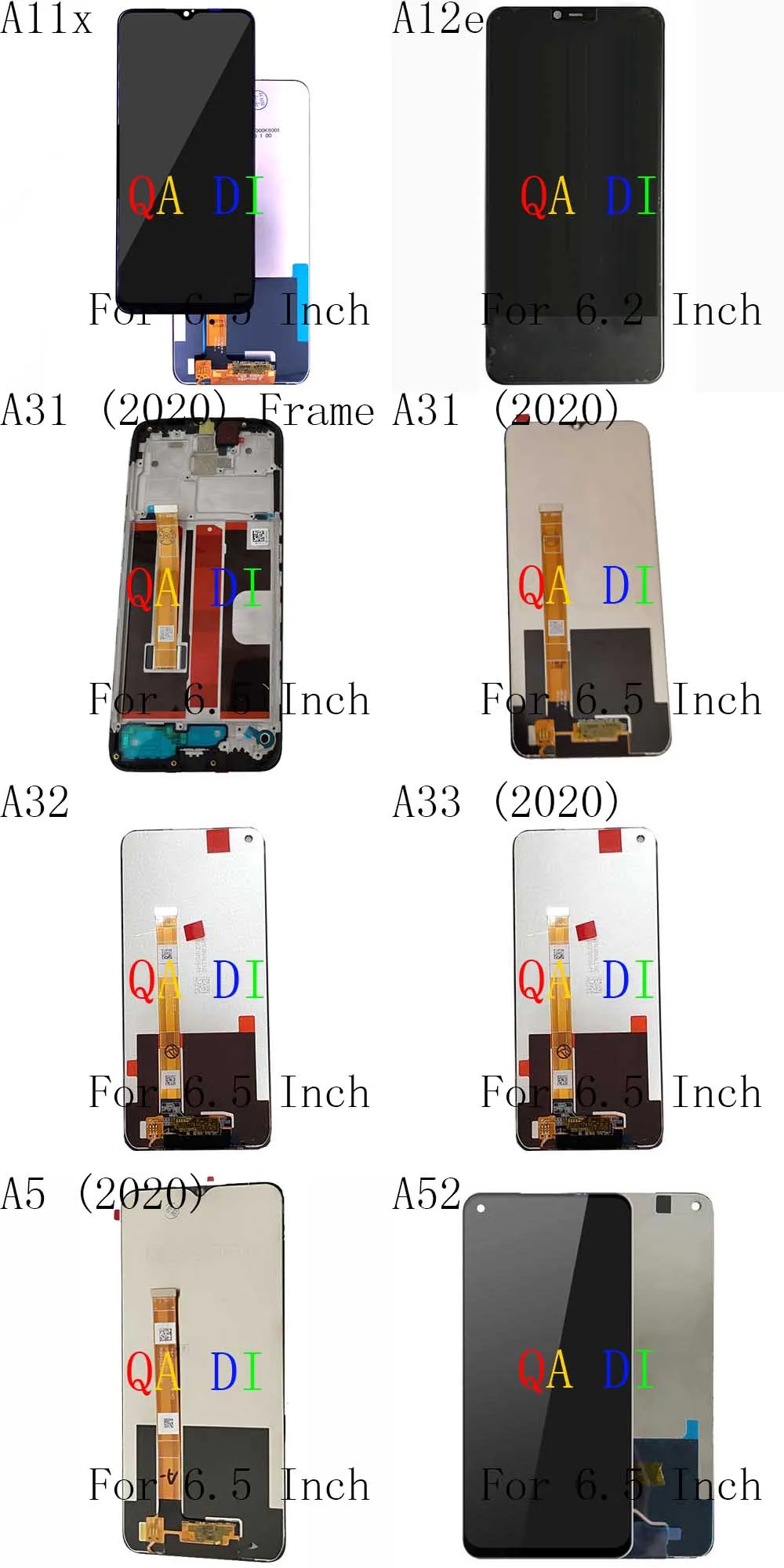 Сборка (сенсорный экран + ЖК) для OPPO A11k A11x A12 A12e A12s A31 2020 A32 A33 A5 A52 PCHM30 PCHT30 CPH2077 CPH2083 CPH1853