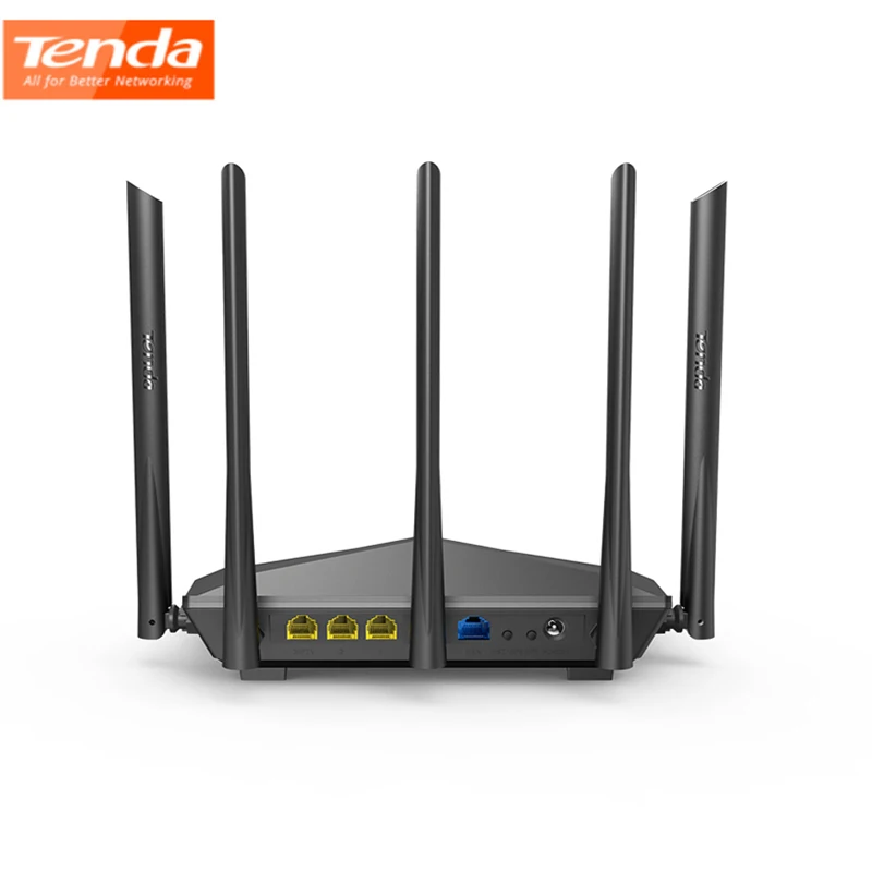 Tenda AC11/AC6/AC7/AC10 Wireless Wifi Router Gigabit Dual-Band AC1200 Repeater with 5*6dBi High Gain Antennas Wider Coverage