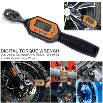 

Alloy Multifunction Portable Car Repair Buzzer Calibrated LCD Display Easy Read Manual Tools Digital Torque Wrench LED Indicator