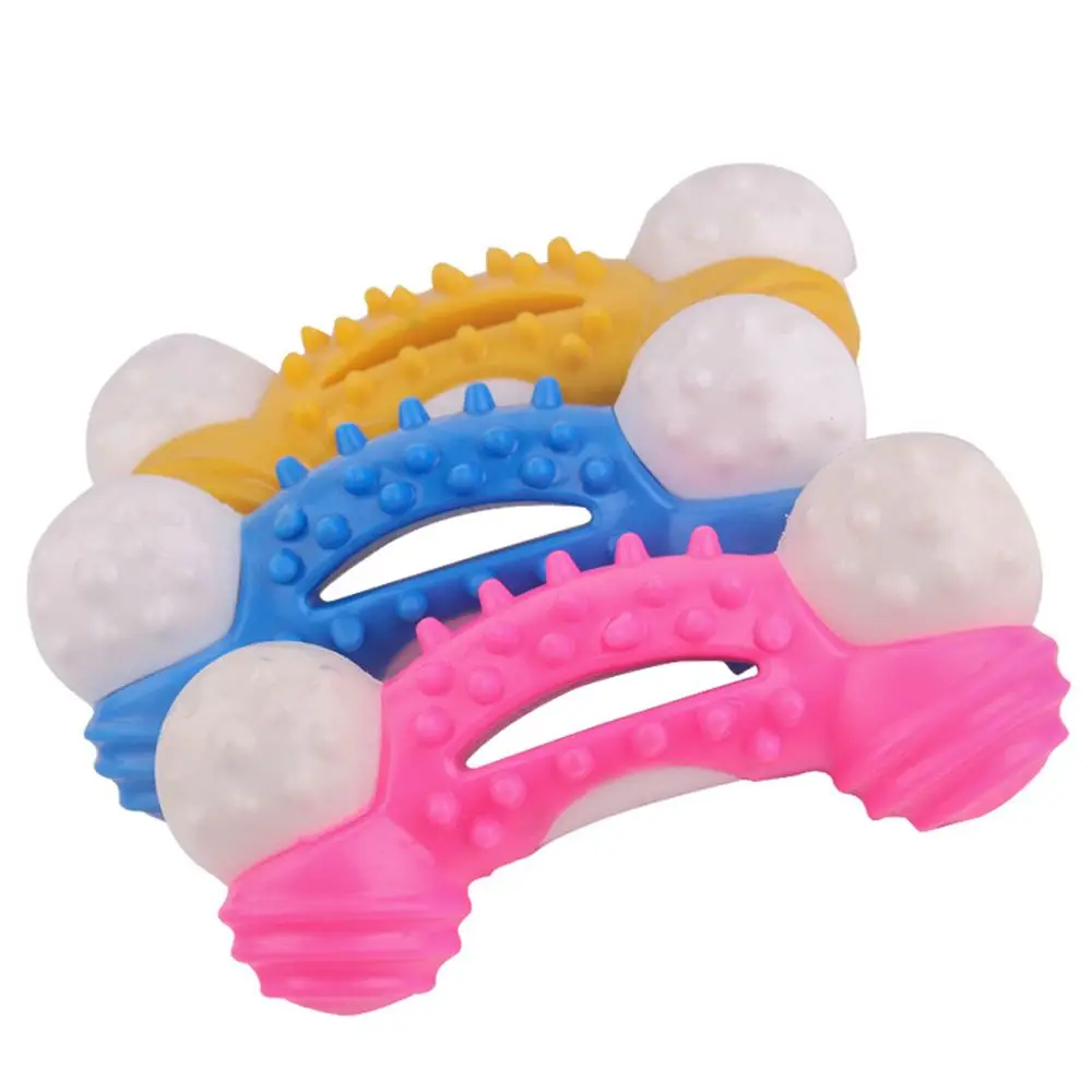 Creative Interactive Teeth Clean Oral Care Effective Brushing Chew Stick Molar Sticks Rubber Bone Toy Toothbrush Pet Supplies