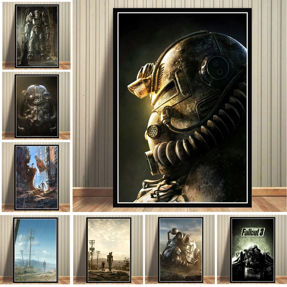 C226 Canvas Oil Painting Video Game Fallout 3 4 Skill Tree Gift Hd Posters Prints Wall Pictures For Art Home Living Room Decor Painting Calligraphy Aliexpress